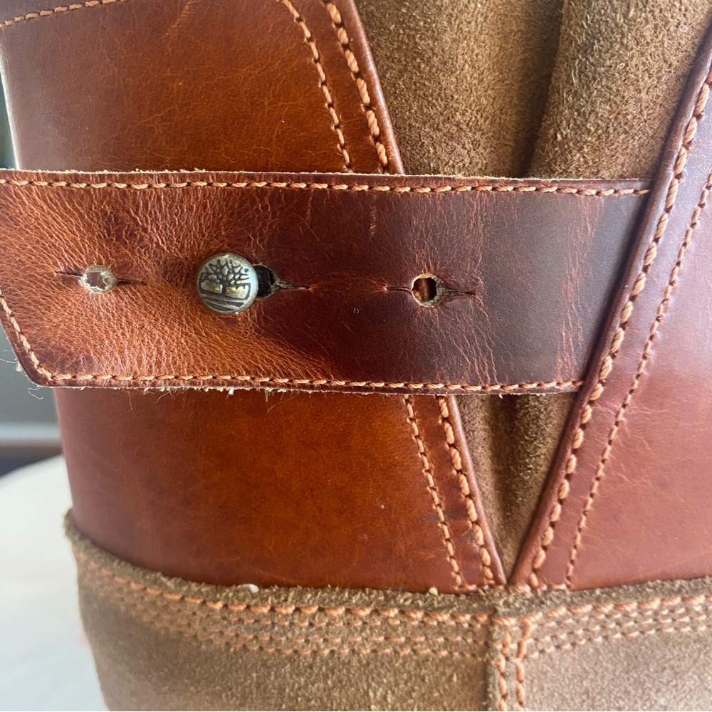 Brown Leather and Suede Riding Boots - Picture 6 of 14